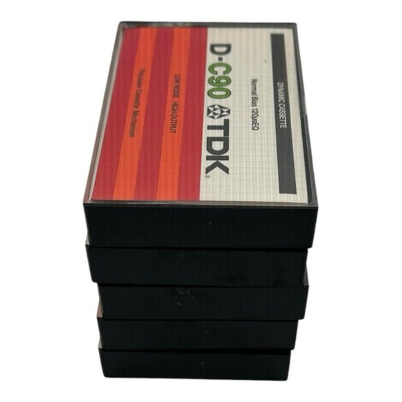 Vintage TDK D-C90 Cassette Tapes 1979 Lot Of 5 - Picture 2 of 9